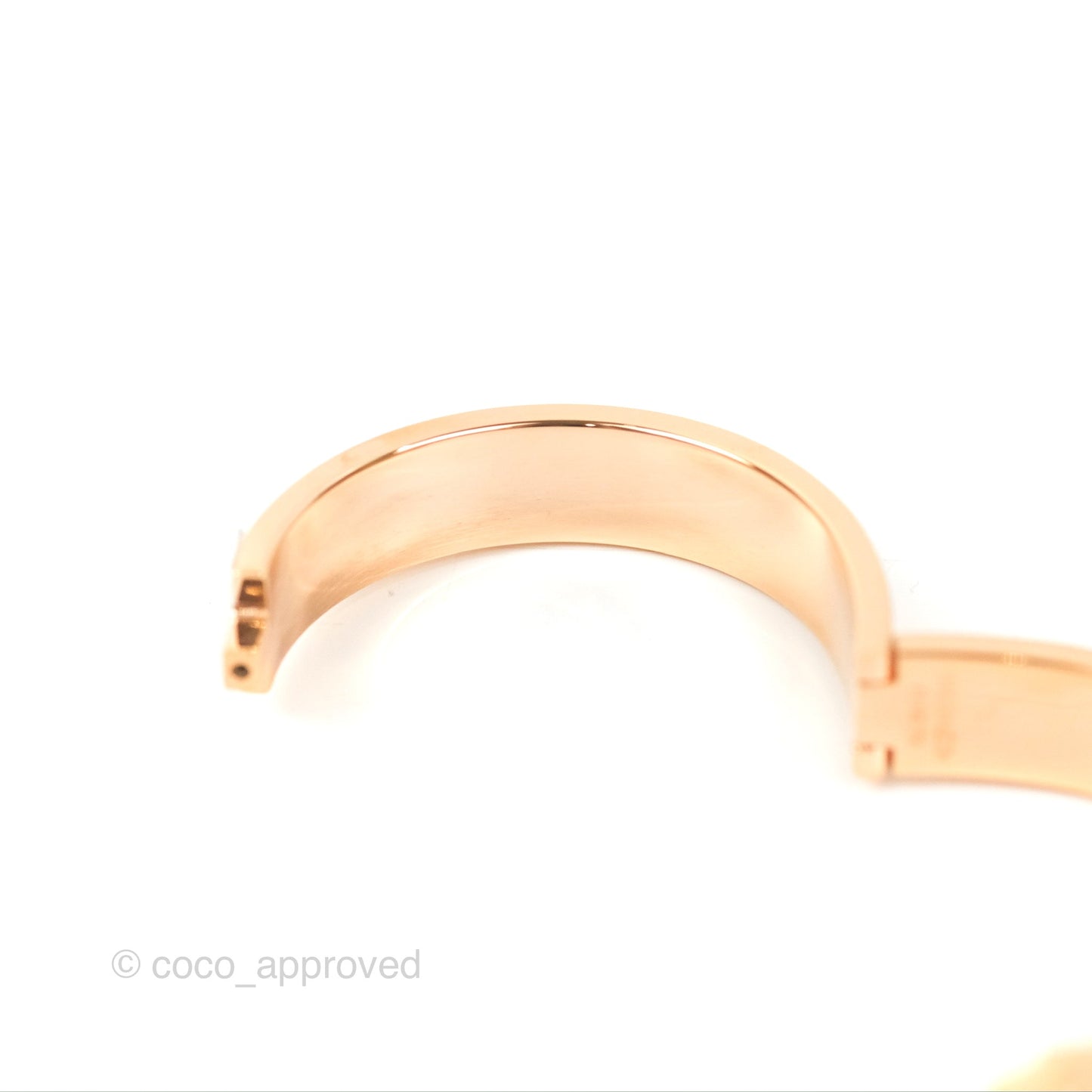 Hermès Clic H Bracelet Black Rose Gold PM