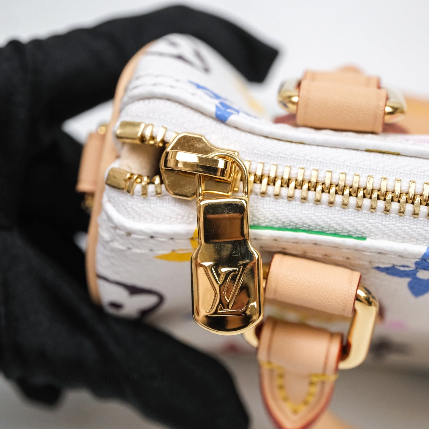 LV x TM Speedy Nano Speedy Multicolore Blanc Monogram Canvas