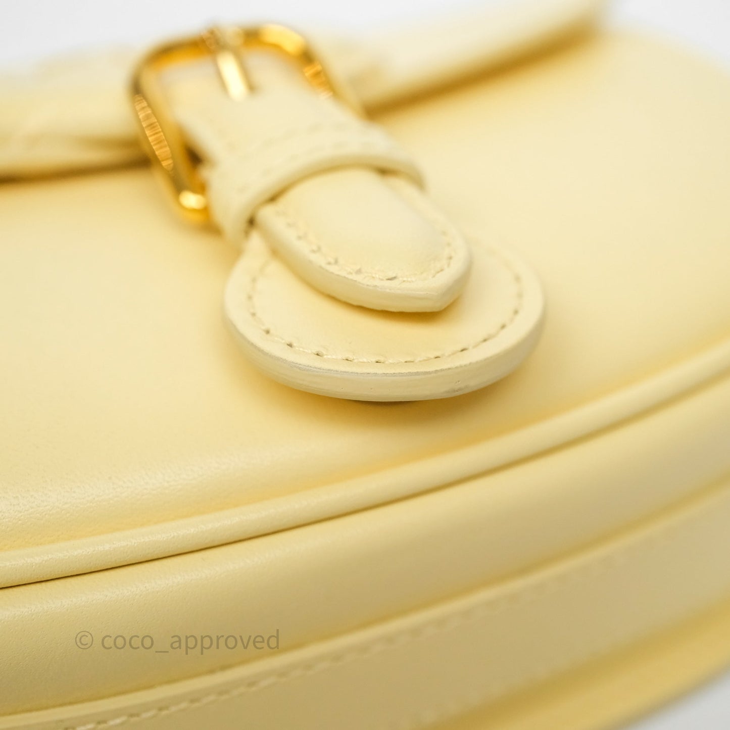 Christian Dior Small Bobby Bag Yellow Calfskin Gold Hardware