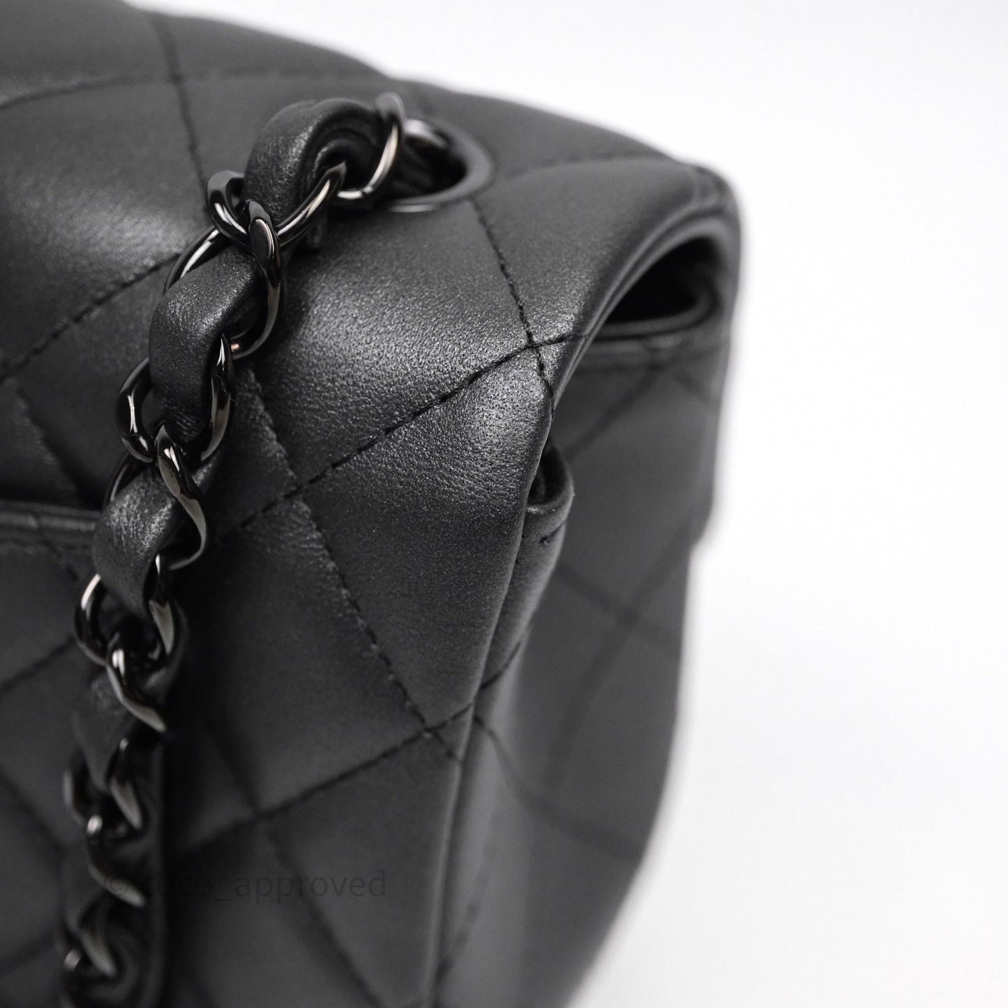 Chanel Quilted Mini Rectangular So Black Lambskin