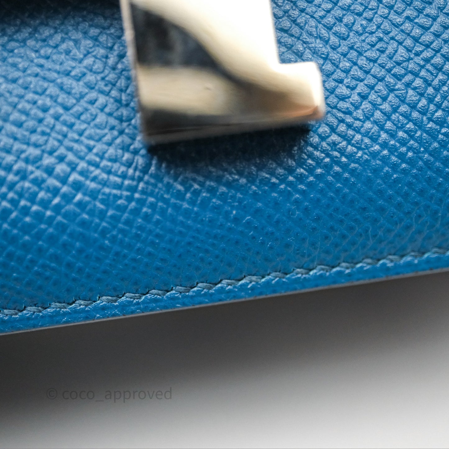 Hermès Constance 24 Bleu Epsom Palladium Hardware