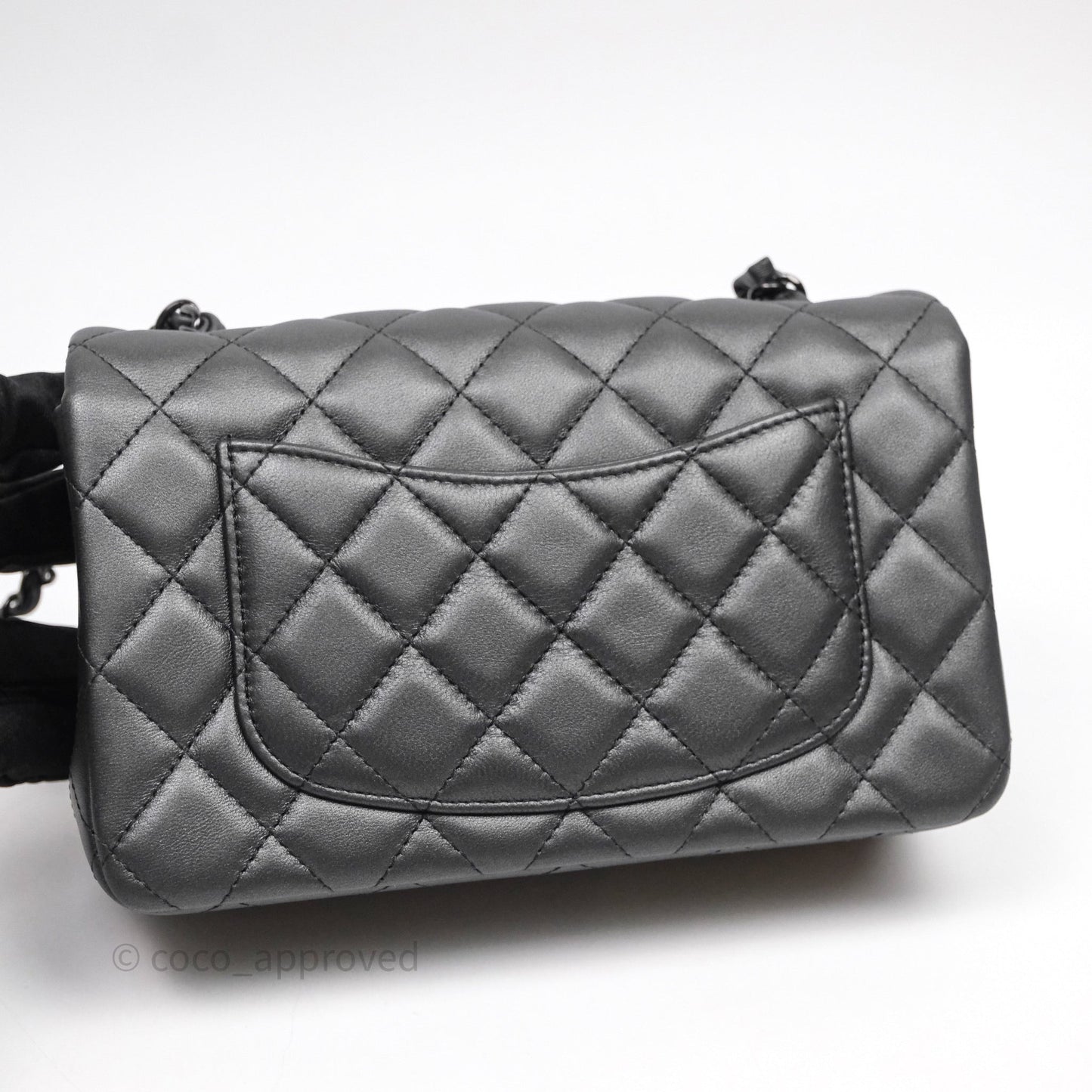 Chanel Quilted Mini Rectangular So Black Lambskin