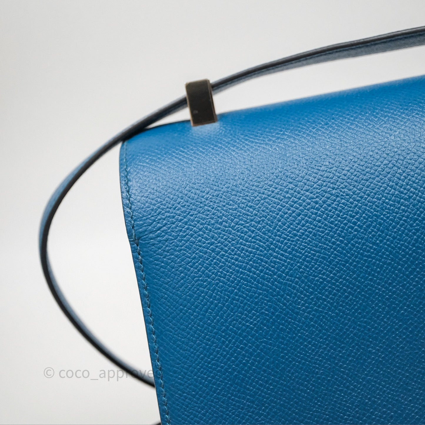 Hermès Constance 24 Bleu Epsom Palladium Hardware