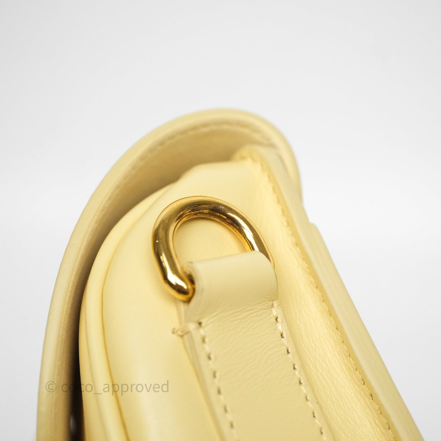 Christian Dior Small Bobby Bag Yellow Calfskin Gold Hardware