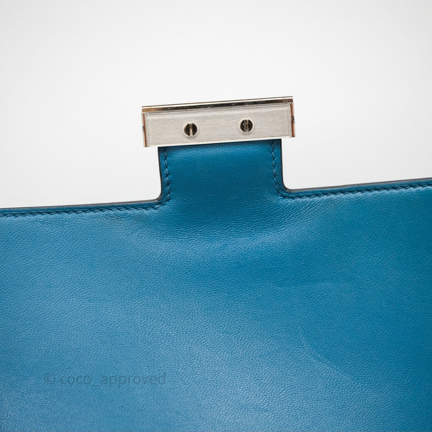 Hermès Constance 24 Bleu Epsom Palladium Hardware