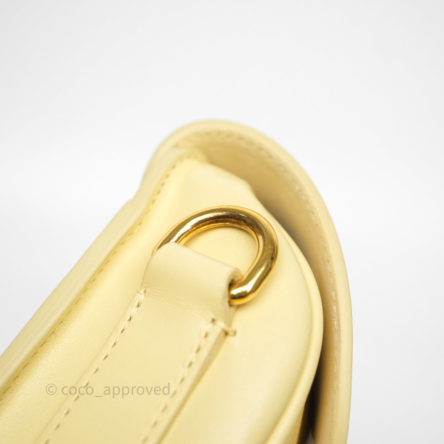 Christian Dior Small Bobby Bag Yellow Calfskin Gold Hardware
