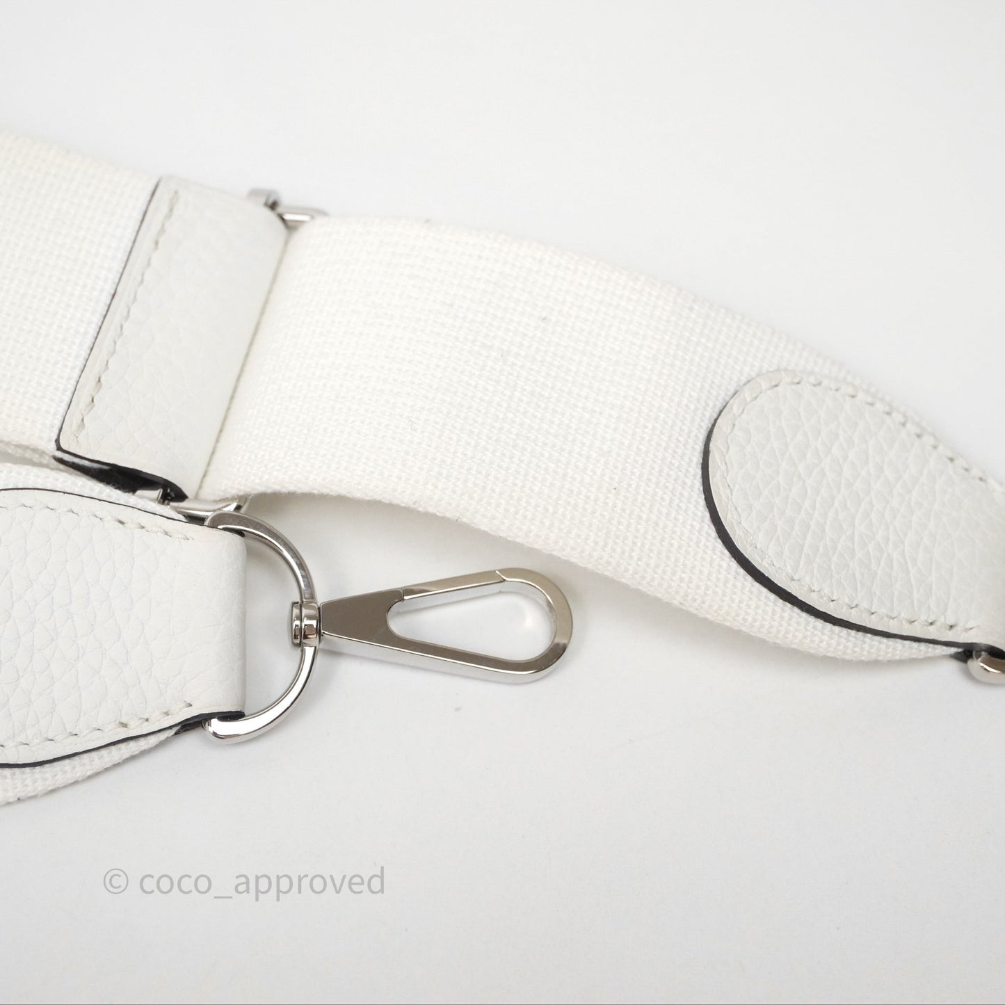 Hermes Evelyne III 29 New White 0U Clemence Palladium Hardware