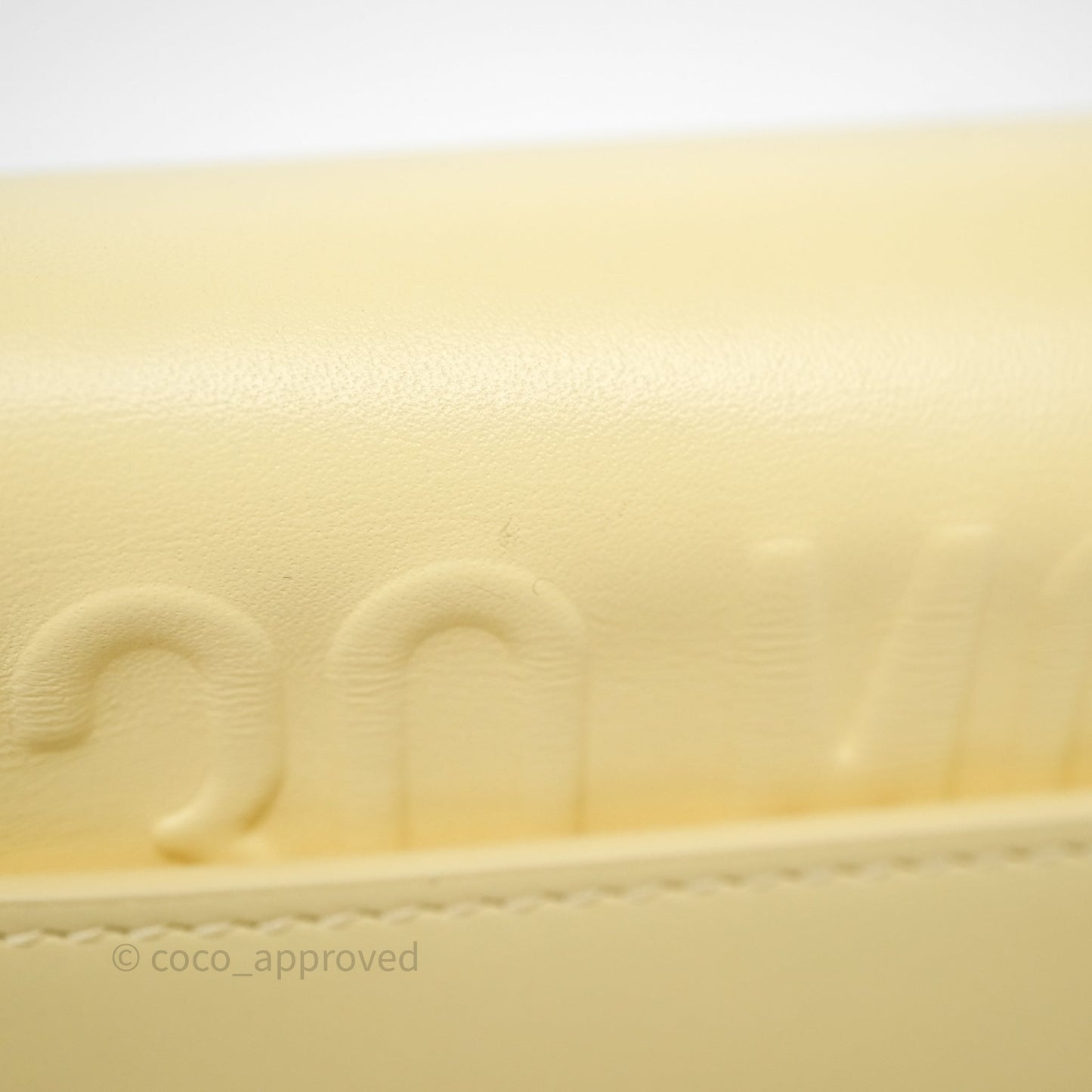 Christian Dior Small Bobby Bag Yellow Calfskin Gold Hardware