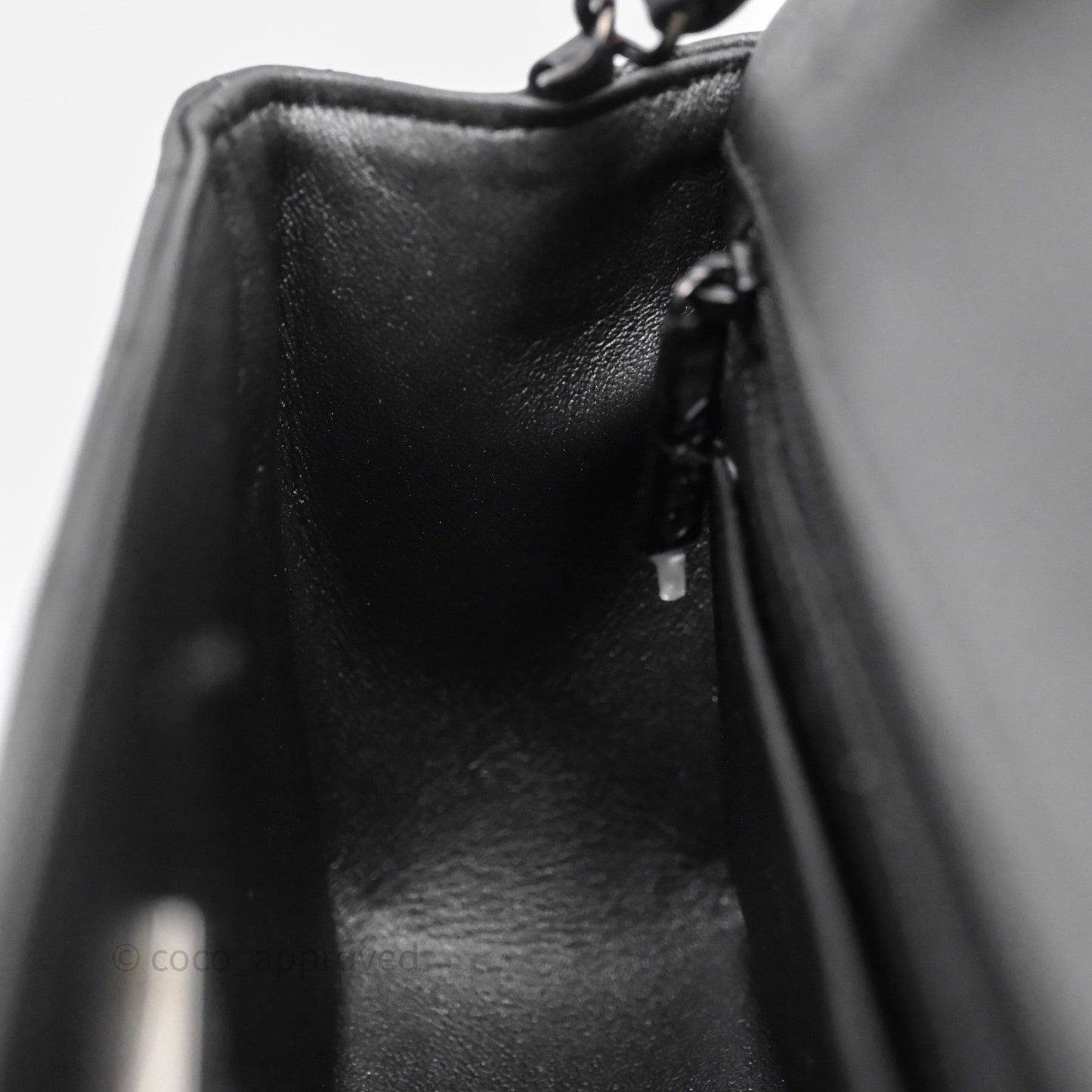 Chanel Quilted Mini Rectangular So Black Lambskin