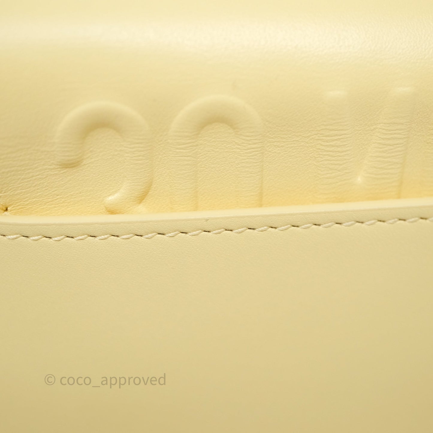 Christian Dior Small Bobby Bag Yellow Calfskin Gold Hardware