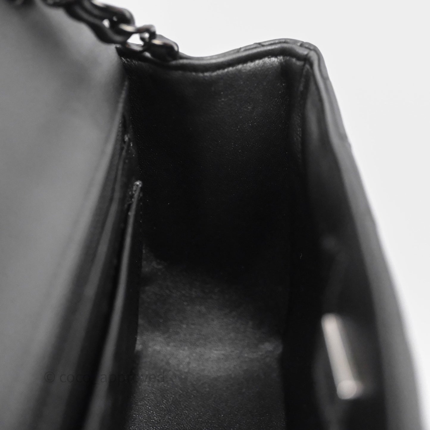 Chanel Quilted Mini Rectangular So Black Lambskin