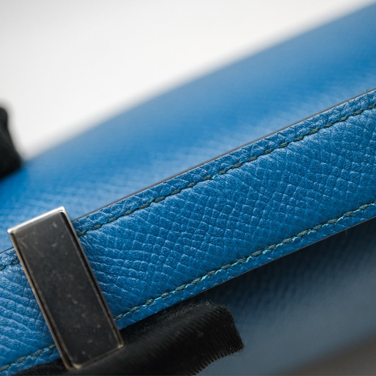 Hermès Constance 24 Bleu Epsom Palladium Hardware