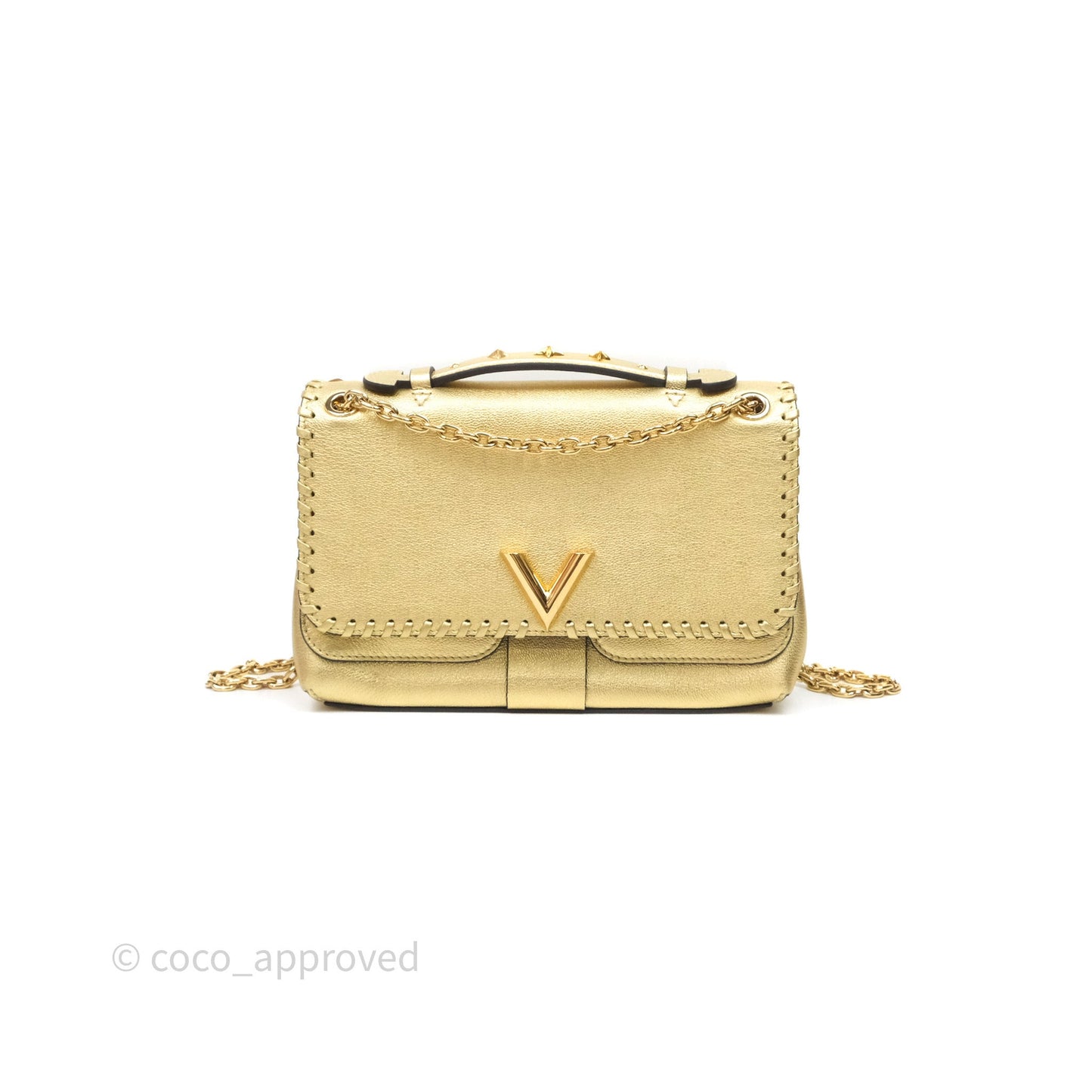 Louis Vuitton Very Chain Gold Bag Gold Hardware
