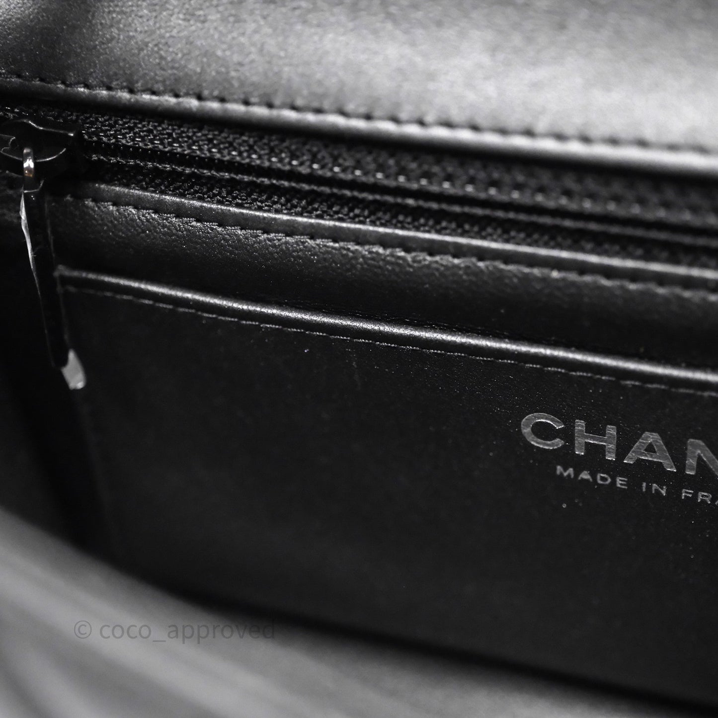 Chanel Quilted Mini Rectangular So Black Lambskin