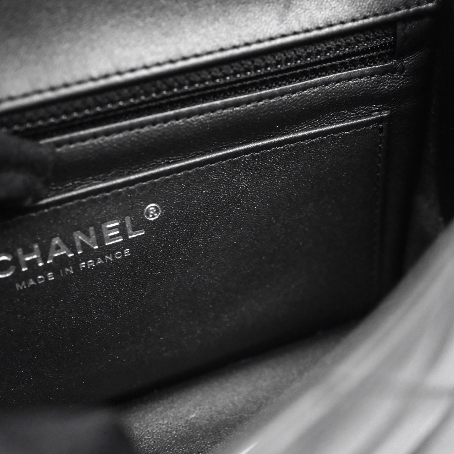 Chanel Quilted Mini Rectangular So Black Lambskin