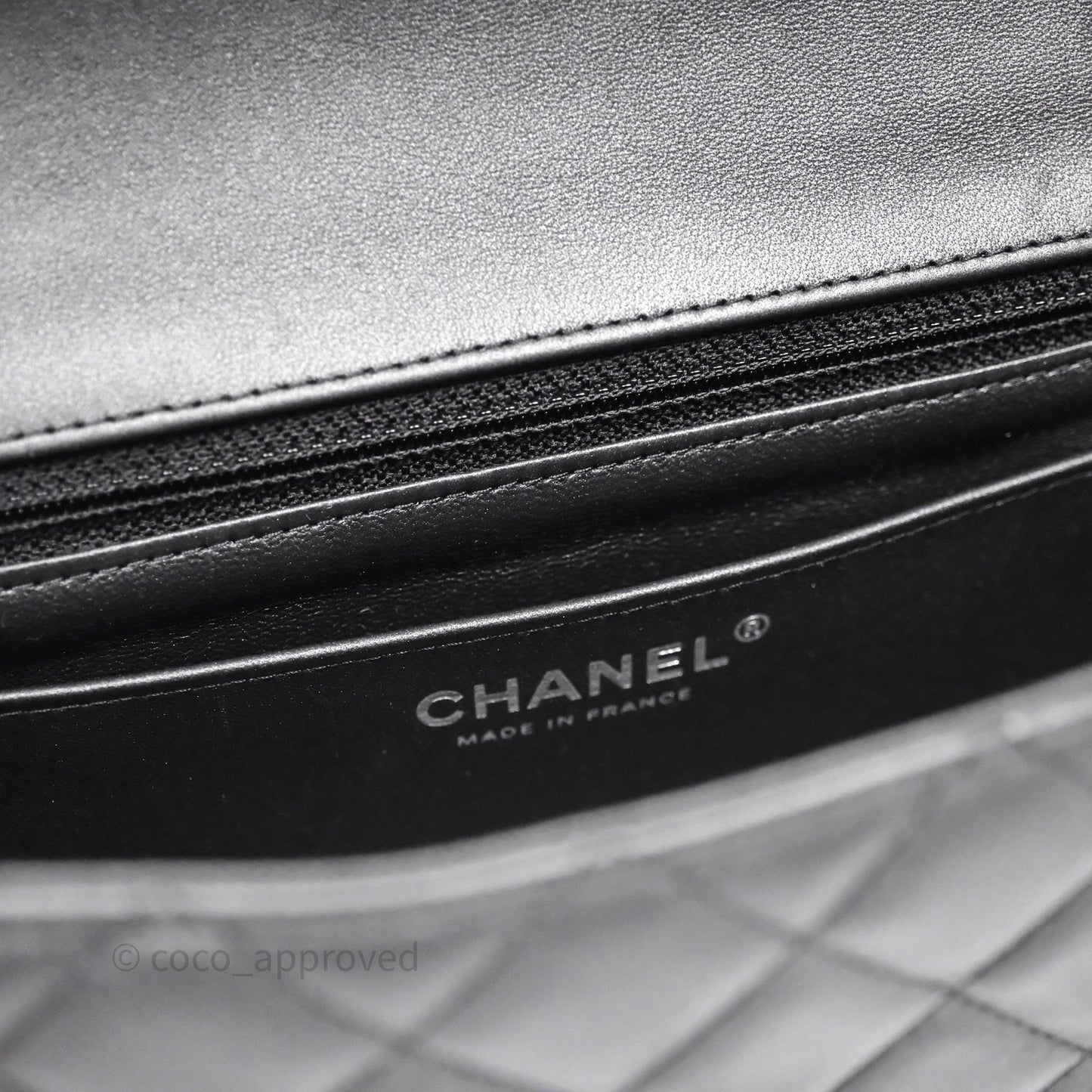 Chanel Quilted Mini Rectangular So Black Lambskin