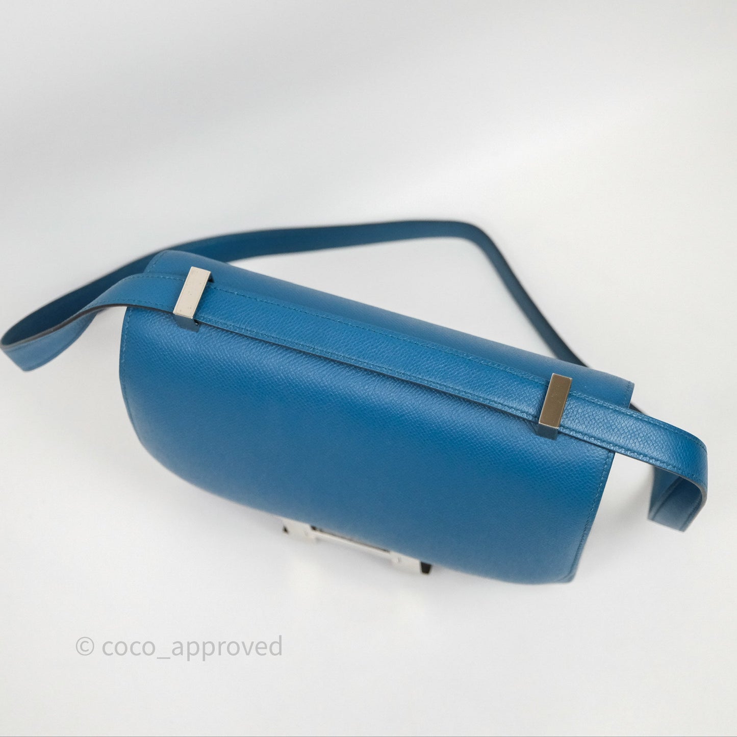 Hermès Constance 24 Bleu Epsom Palladium Hardware