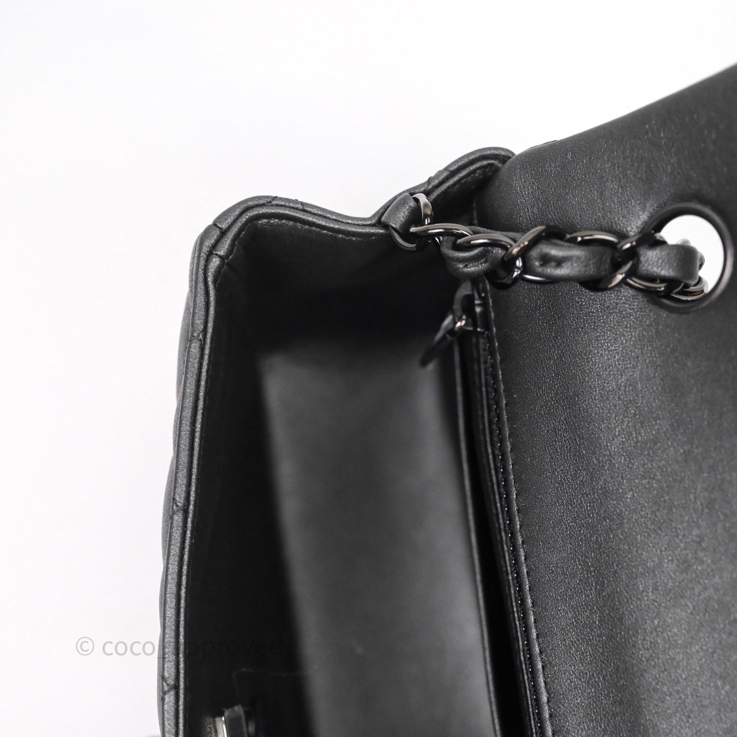 Chanel Quilted Mini Rectangular So Black Lambskin