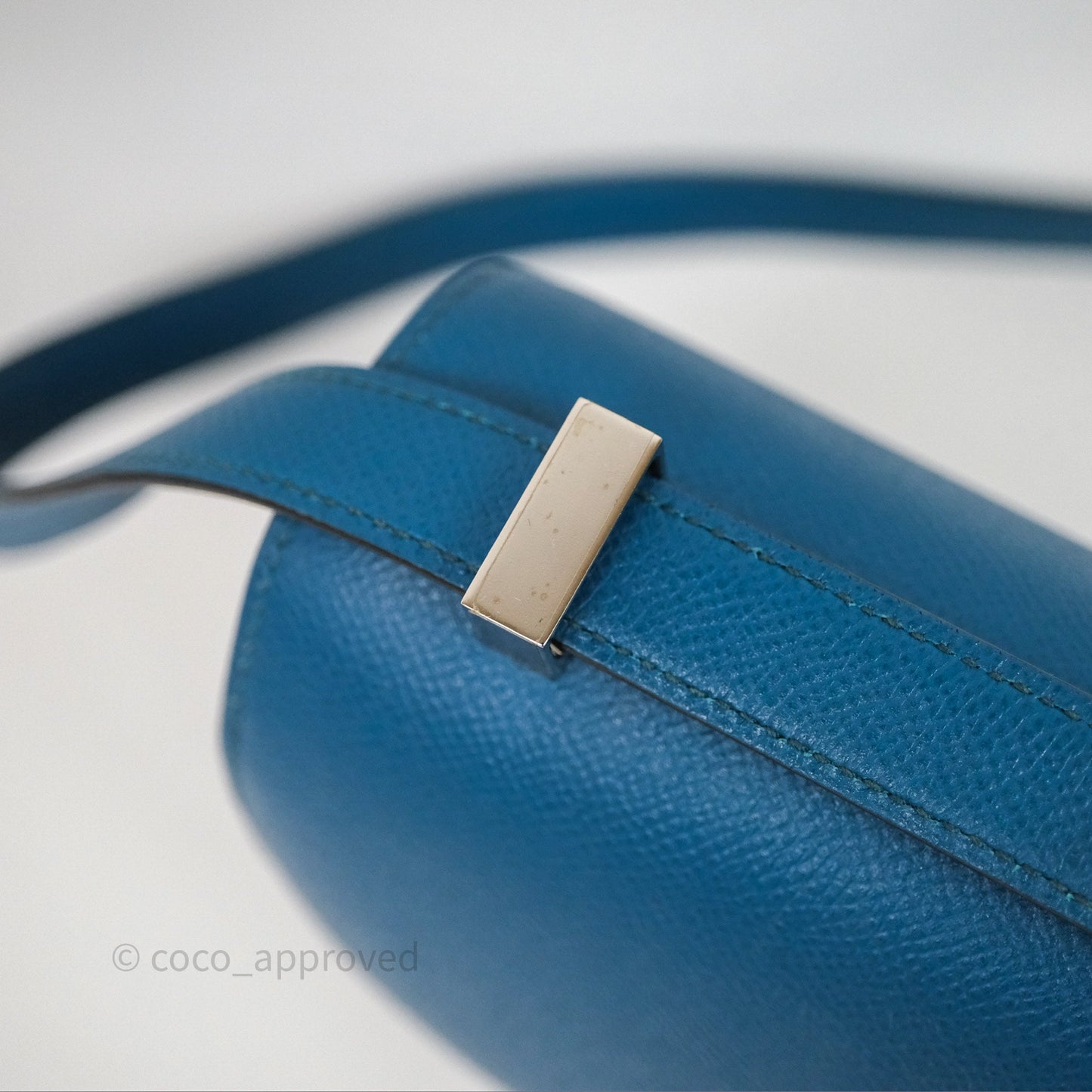 Hermès Constance 24 Bleu Epsom Palladium Hardware