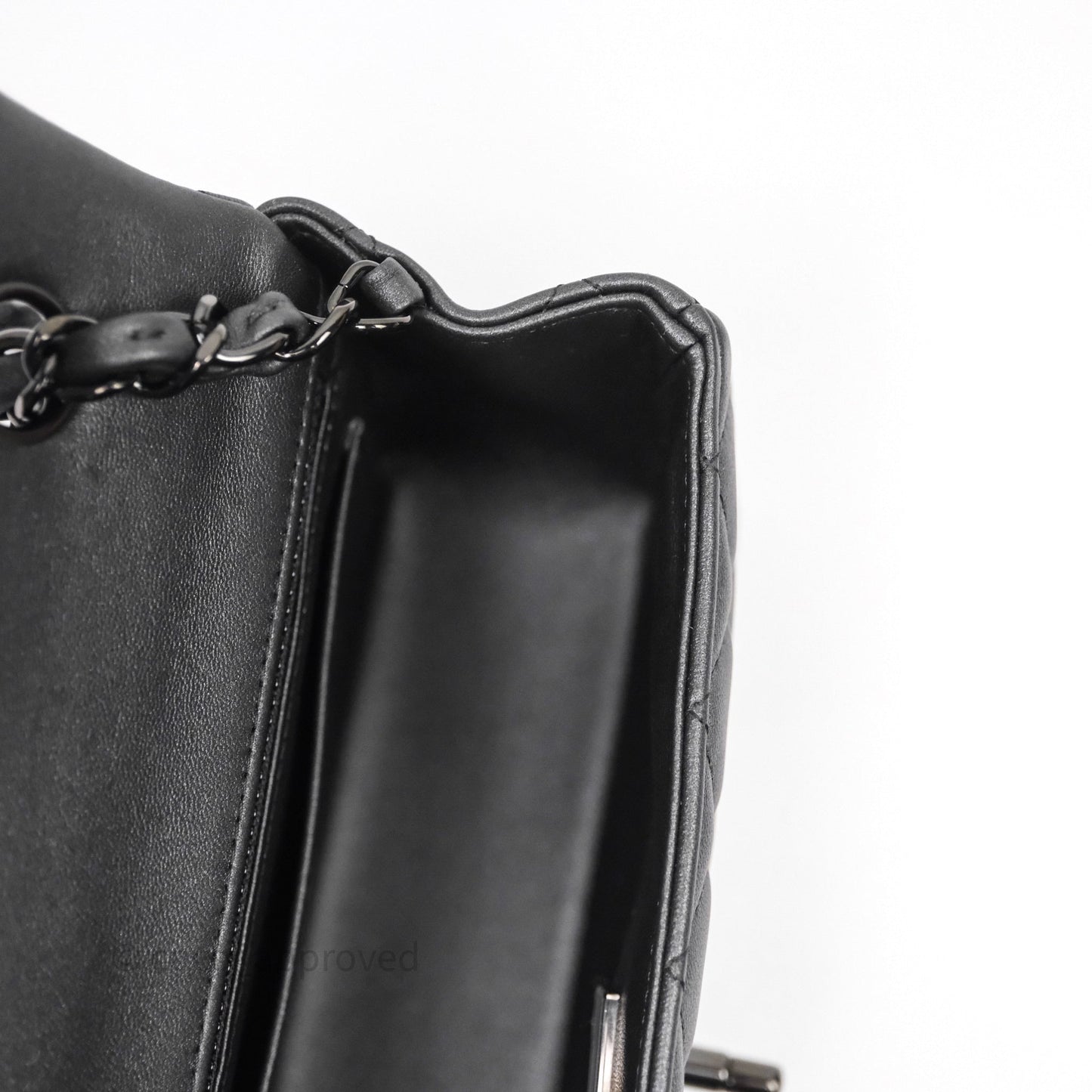 Chanel Quilted Mini Rectangular So Black Lambskin