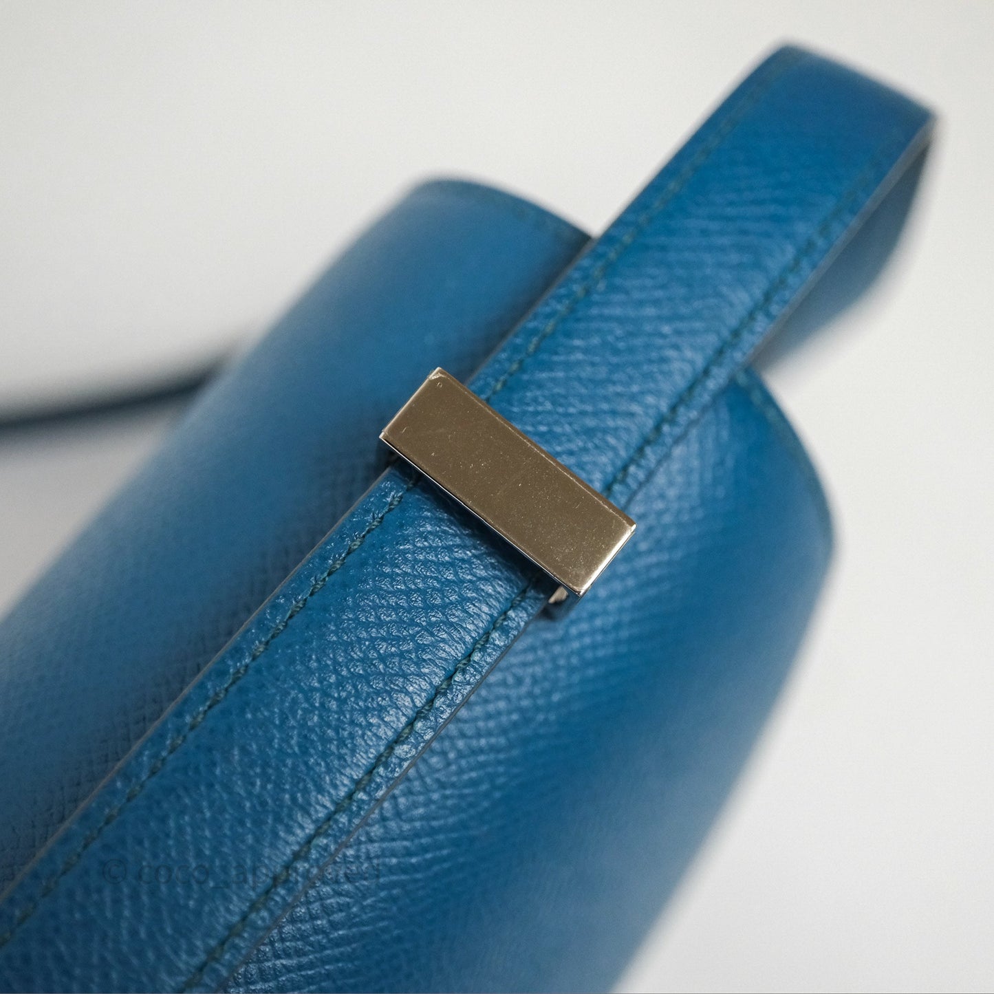 Hermès Constance 24 Bleu Epsom Palladium Hardware