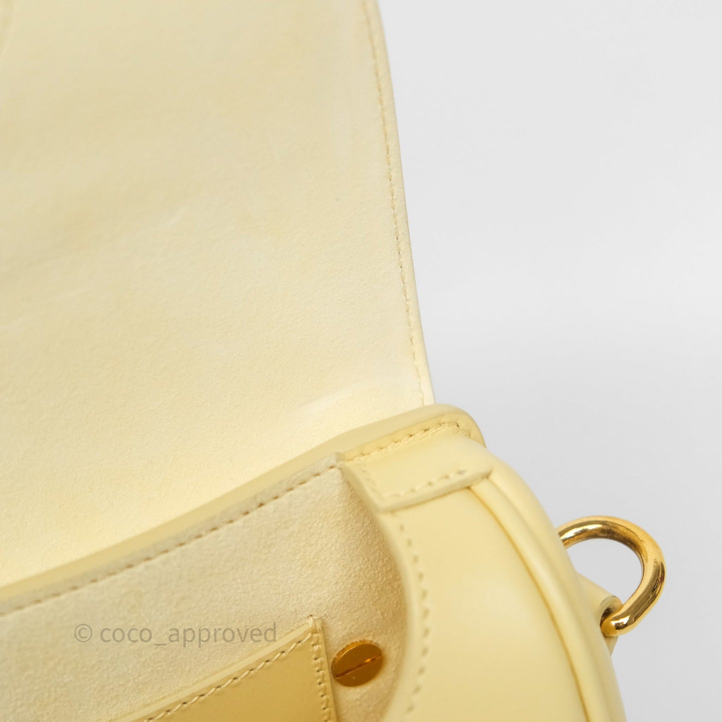 Christian Dior Small Bobby Bag Yellow Calfskin Gold Hardware