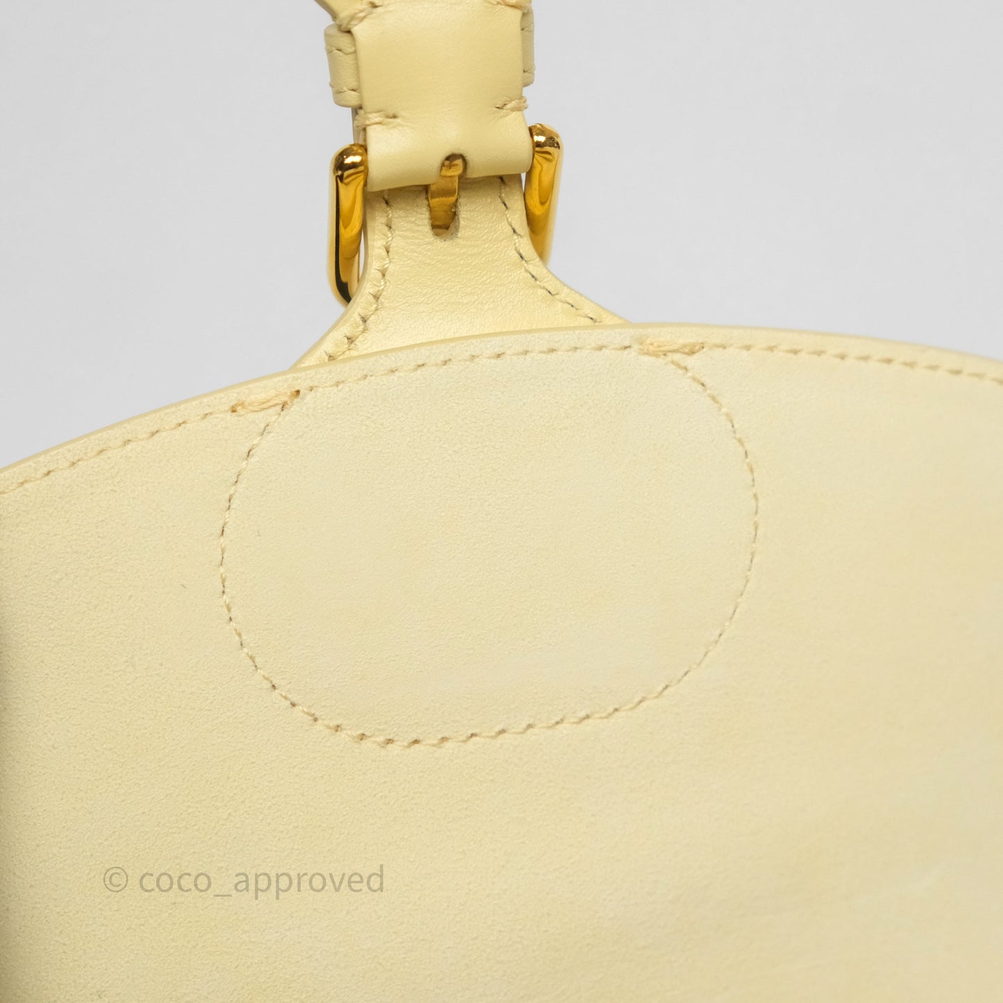 Christian Dior Small Bobby Bag Yellow Calfskin Gold Hardware