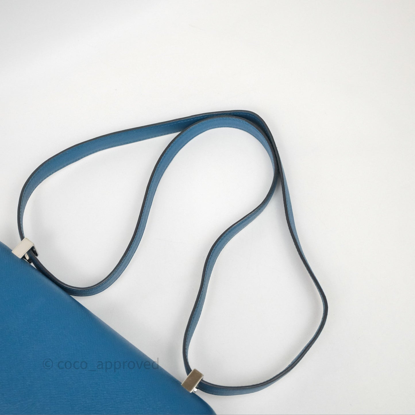 Hermès Constance 24 Bleu Epsom Palladium Hardware