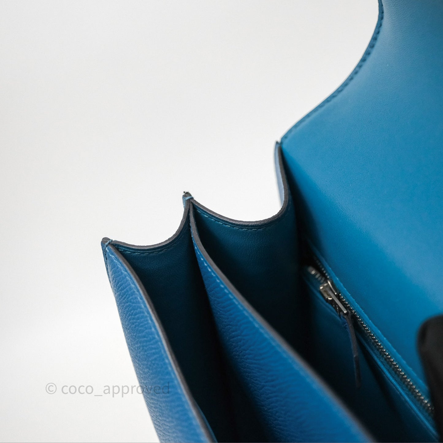 Hermès Constance 24 Bleu Epsom Palladium Hardware