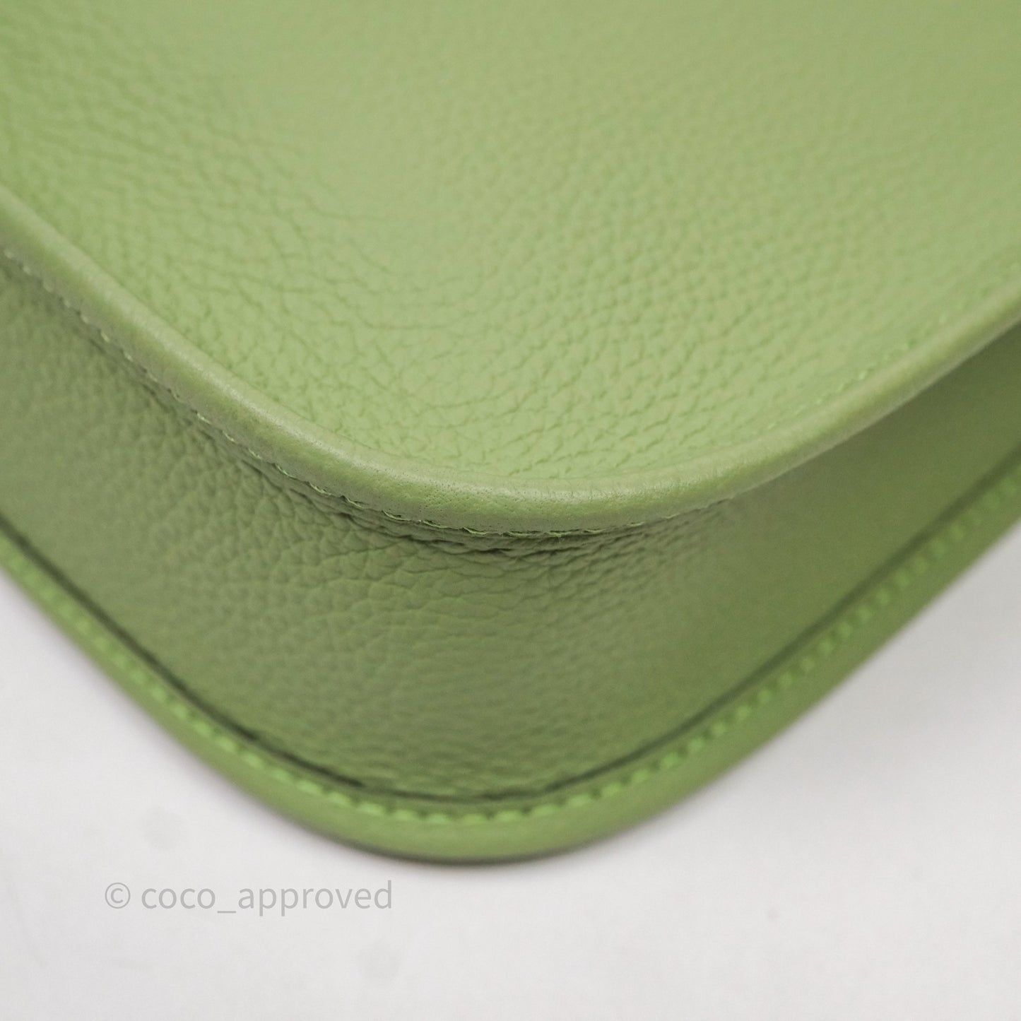 Hermès Mini Evelyne 16 Amazone Vert Criquet Clemence Gold Hardware