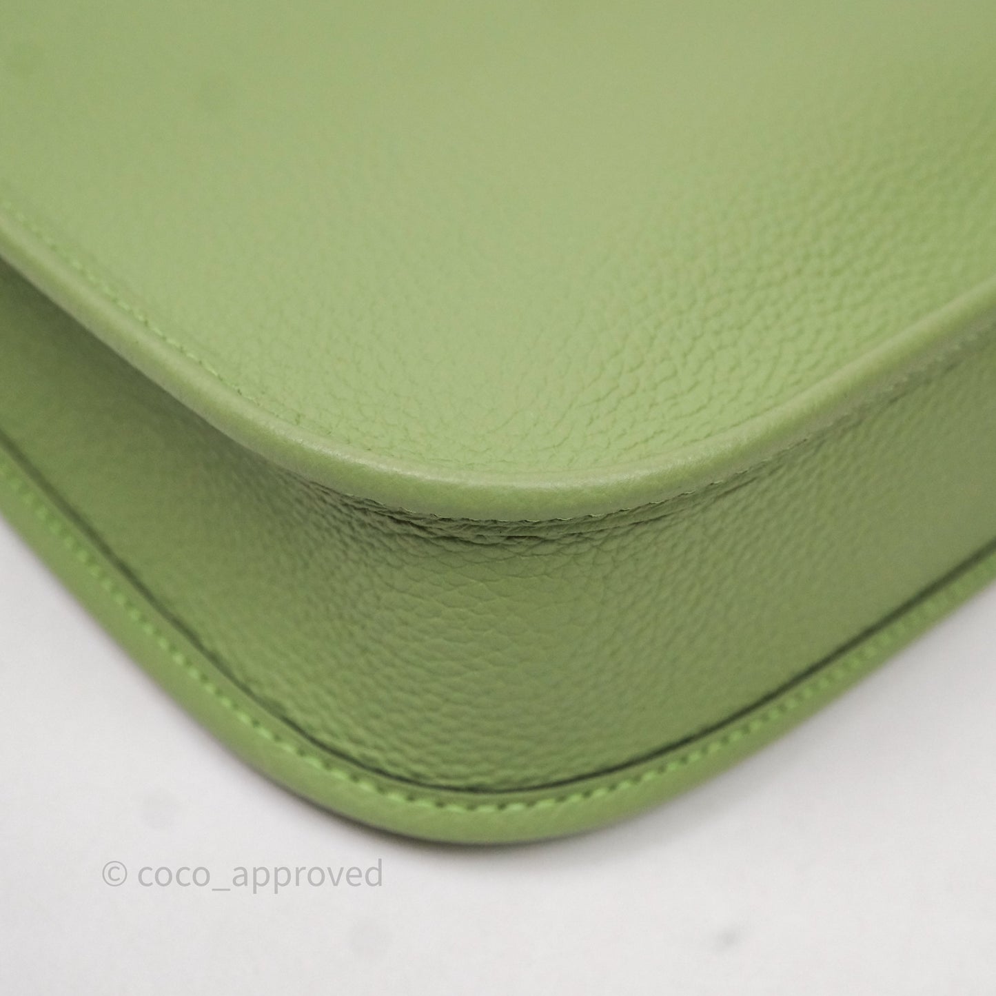 Hermès Mini Evelyne 16 Amazone Vert Criquet Clemence Gold Hardware