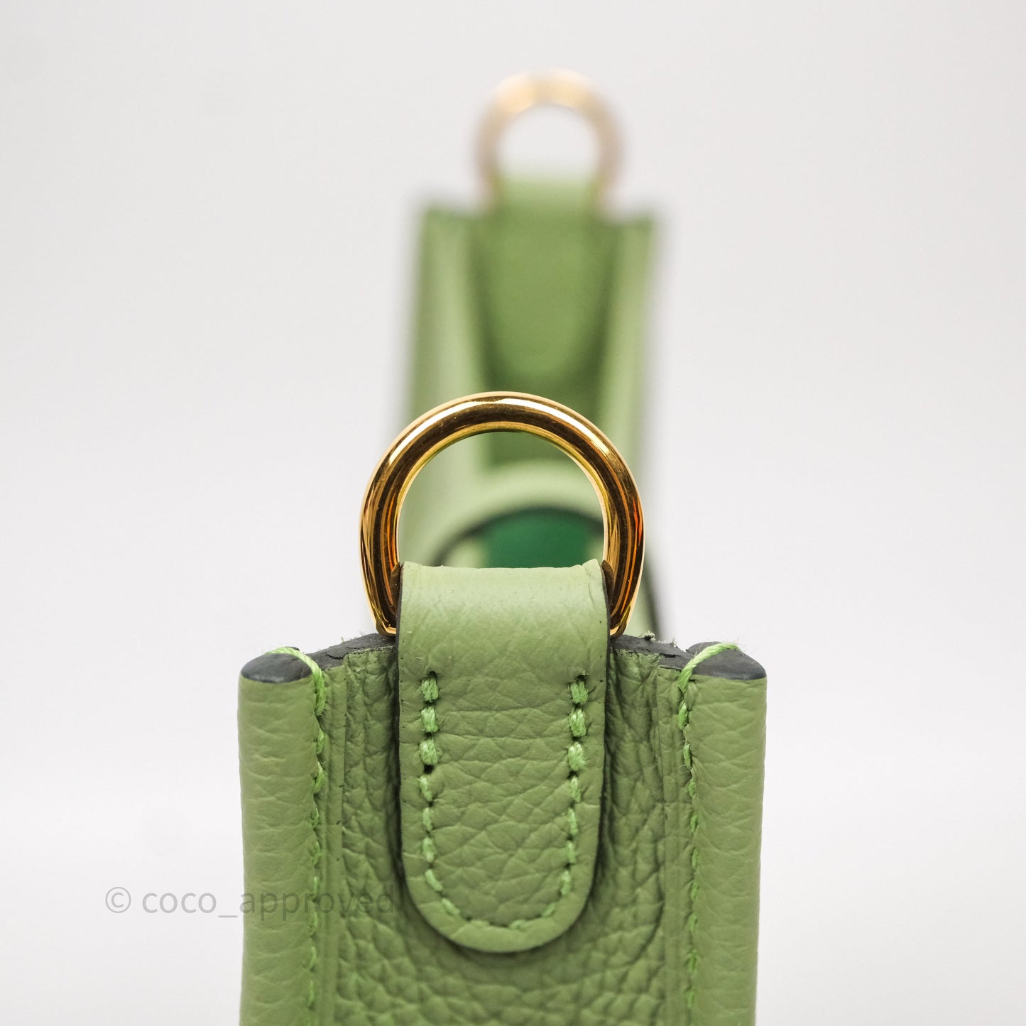 Hermès Mini Evelyne 16 Amazone Vert Criquet Clemence Gold Hardware