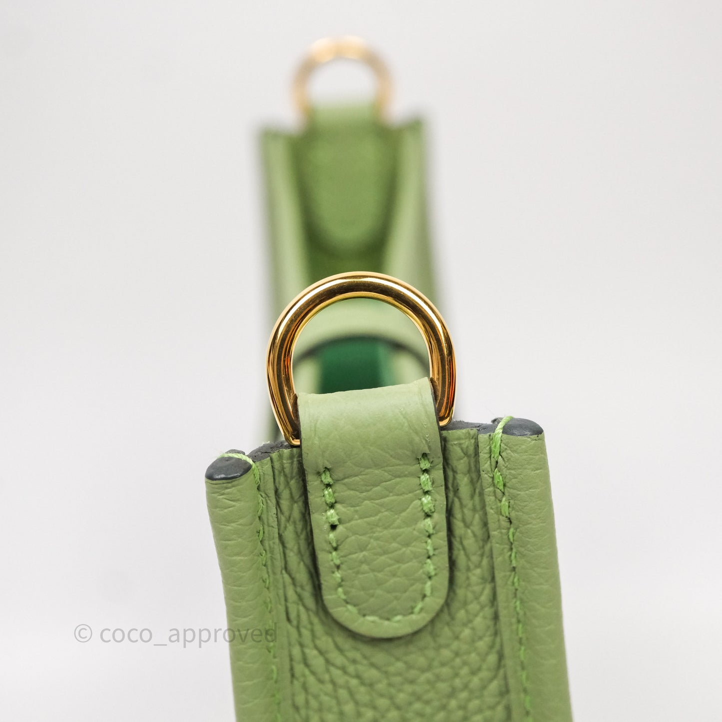 Hermès Mini Evelyne 16 Amazone Vert Criquet Clemence Gold Hardware