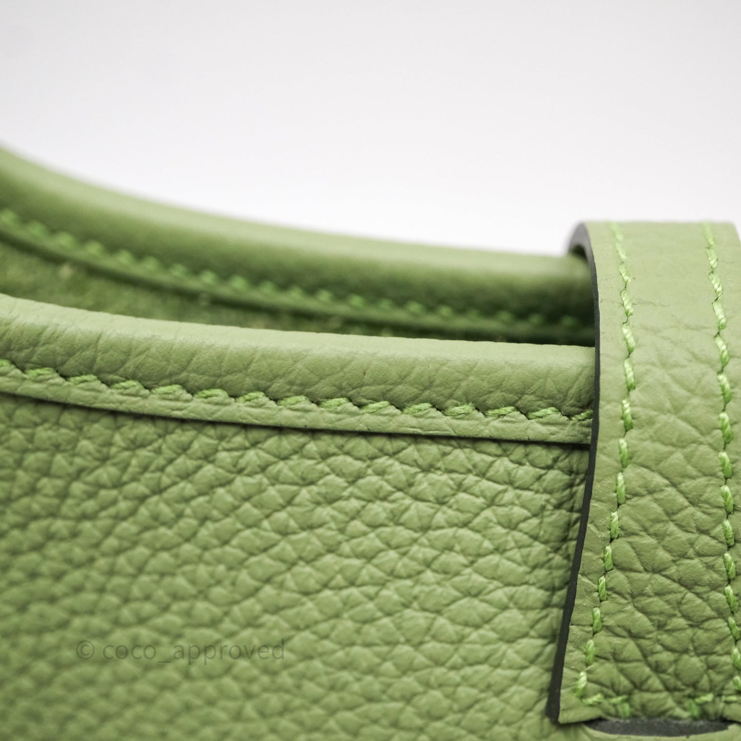 Hermès Mini Evelyne 16 Amazone Vert Criquet Clemence Gold Hardware