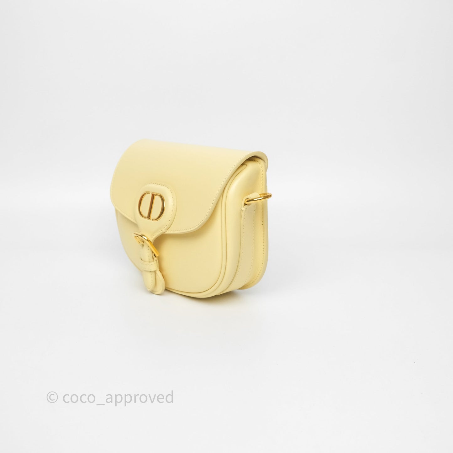 Christian Dior Small Bobby Bag Yellow Calfskin Gold Hardware