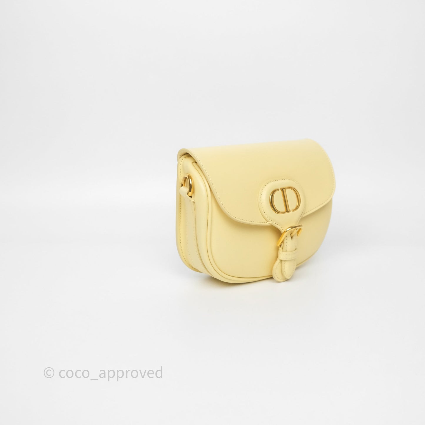 Christian Dior Small Bobby Bag Yellow Calfskin Gold Hardware