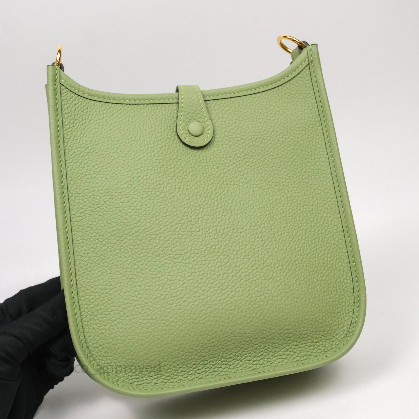 Hermès Mini Evelyne 16 Amazone Vert Criquet Clemence Gold Hardware