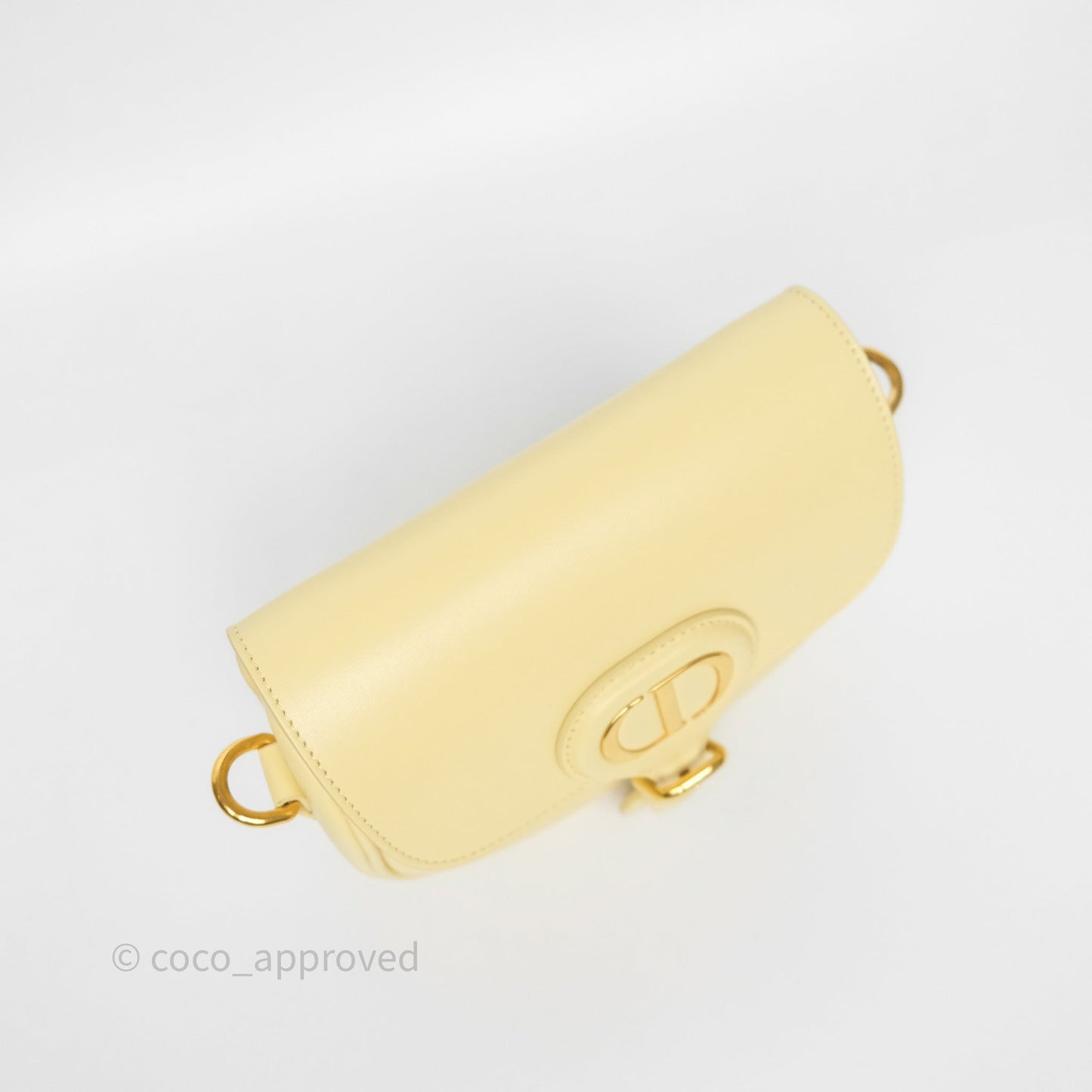 Christian Dior Small Bobby Bag Yellow Calfskin Gold Hardware