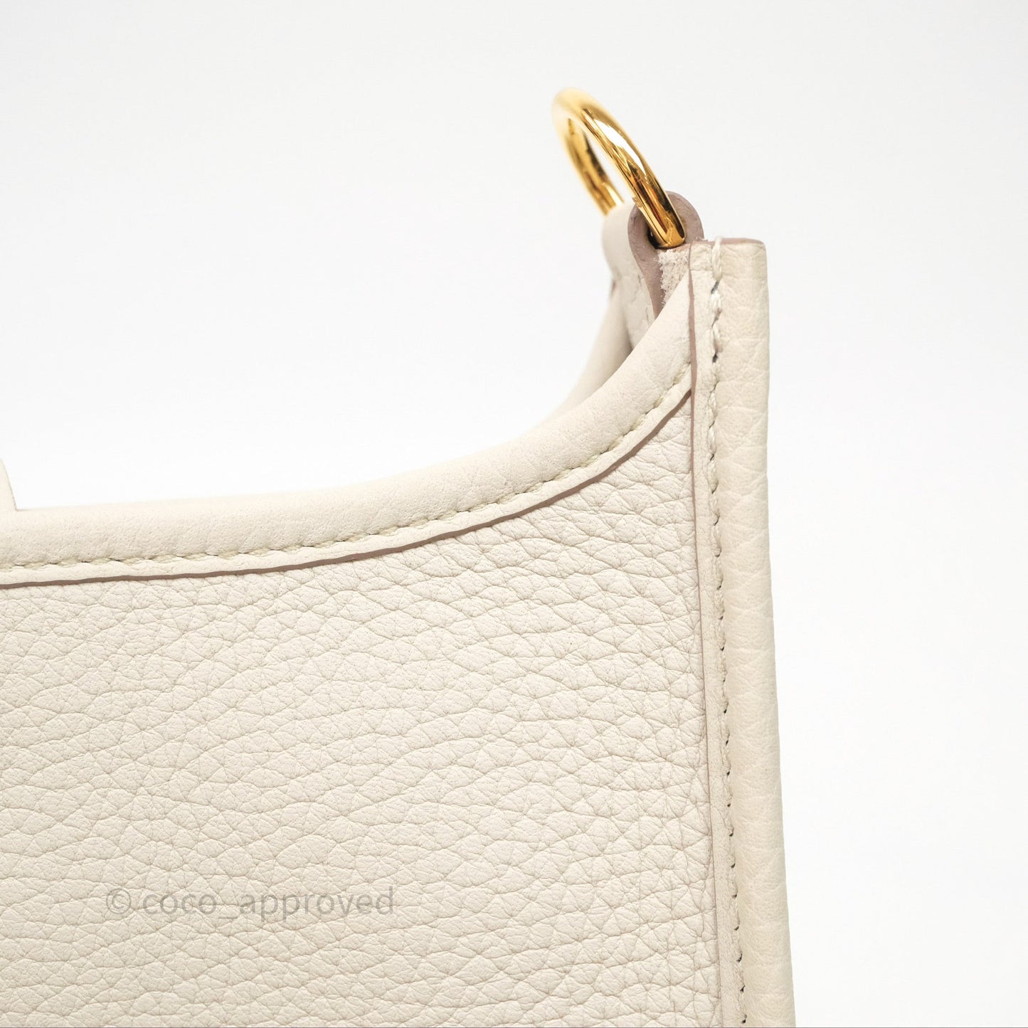 Hermès Mini Evelyne 16 Beton 8L Clemence Gold Hardware