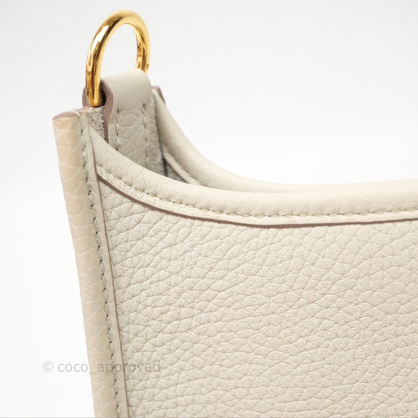 Hermès Mini Evelyne 16 Beton 8L Clemence Gold Hardware