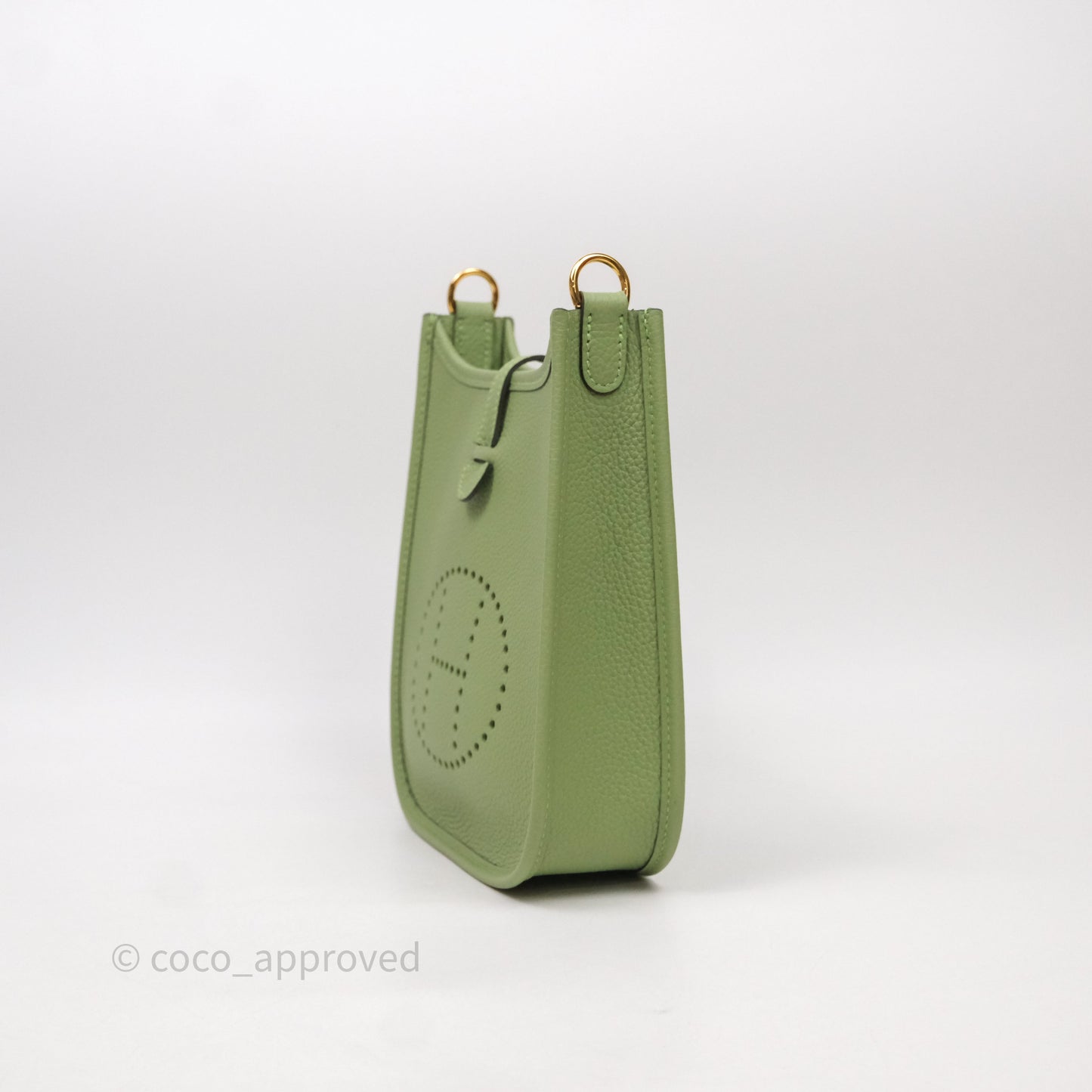 Hermès Mini Evelyne 16 Amazone Vert Criquet Clemence Gold Hardware