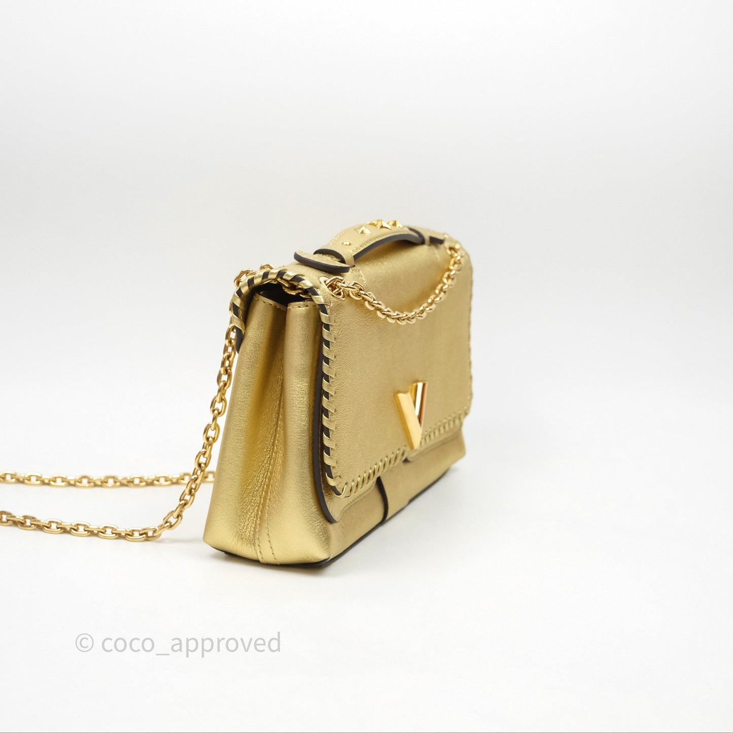 Louis Vuitton Very Chain Gold Bag Gold Hardware