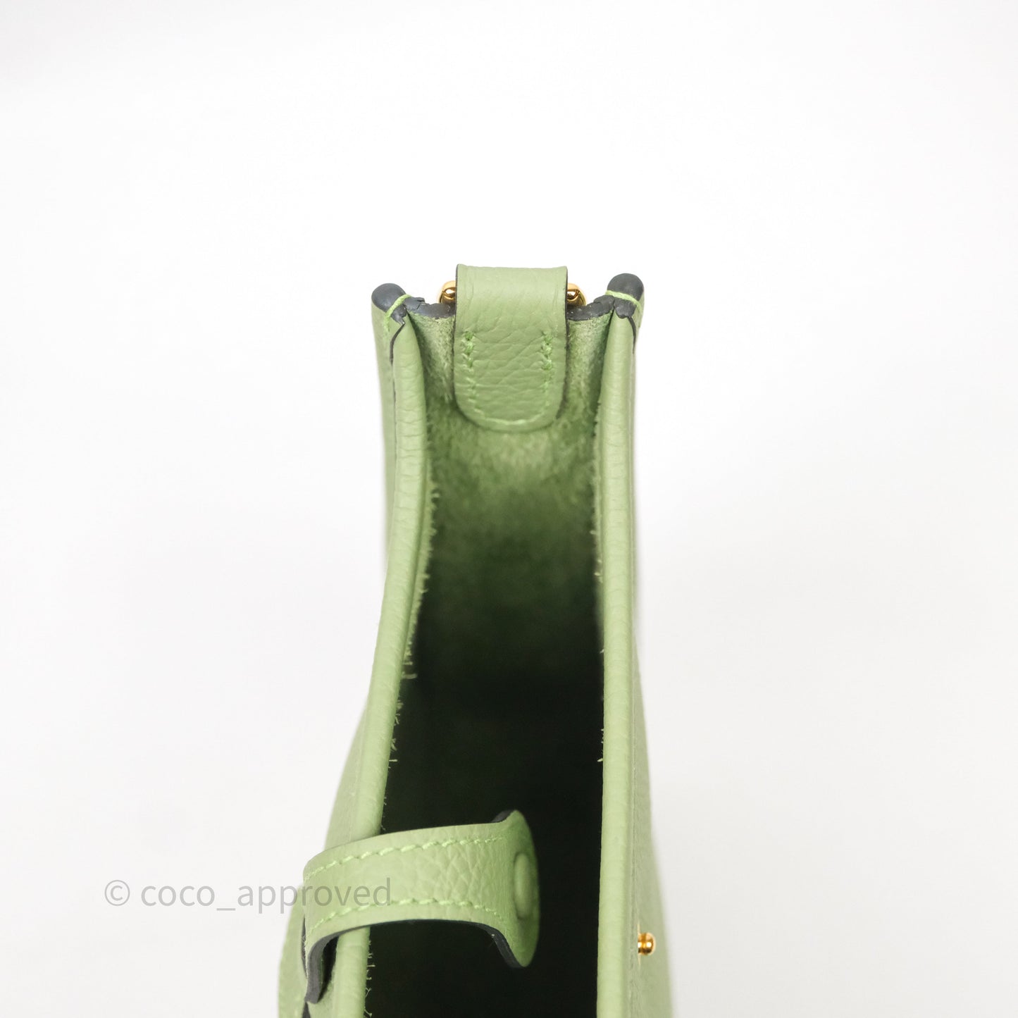 Hermès Mini Evelyne 16 Amazone Vert Criquet Clemence Gold Hardware