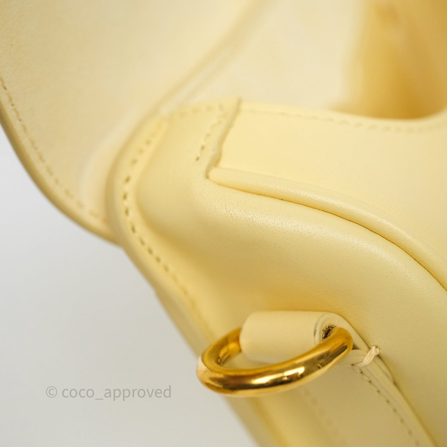 Christian Dior Small Bobby Bag Yellow Calfskin Gold Hardware