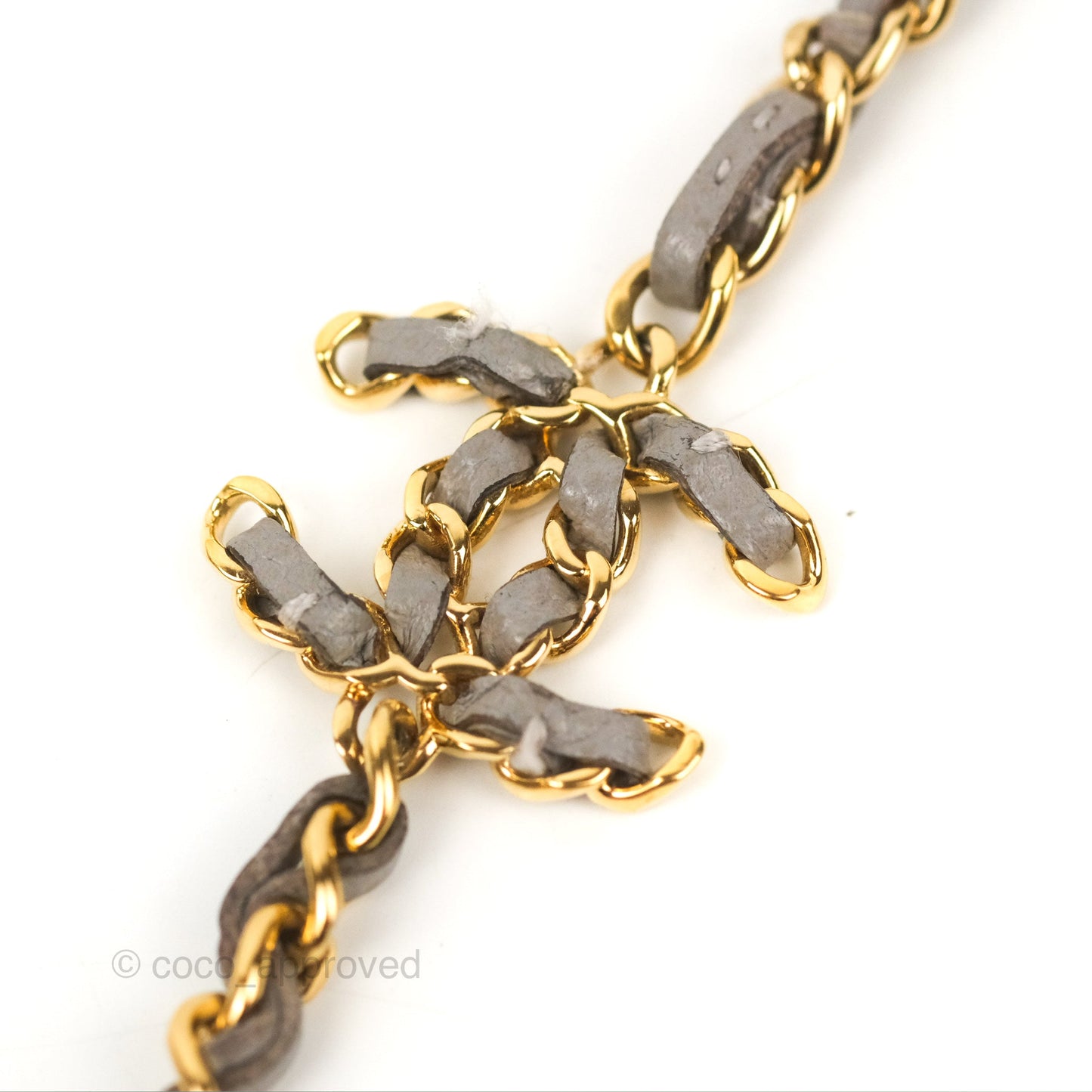 Chanel Quilted WOC Wallet on Chain CC Coco Chain Grey Caviar Gold Hardware