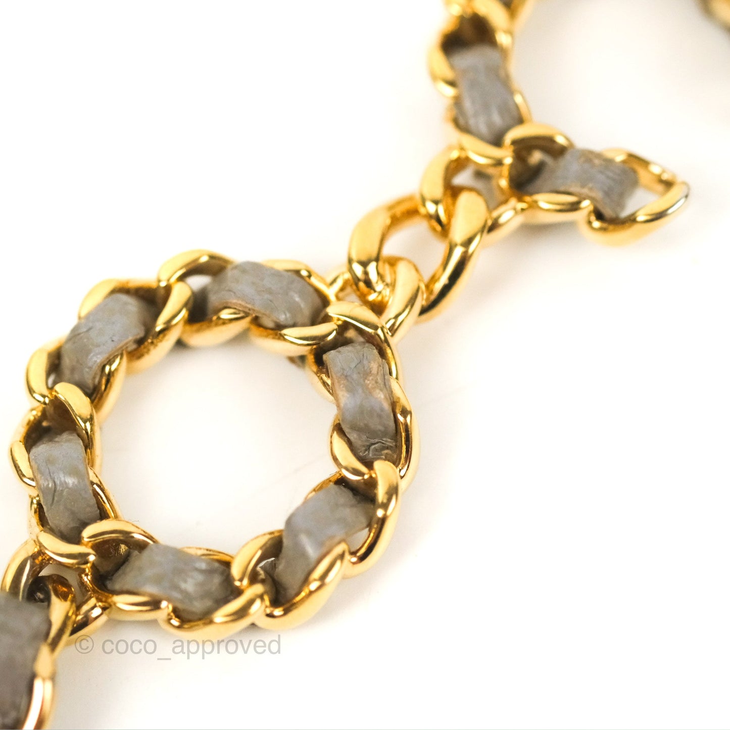 Chanel Quilted WOC Wallet on Chain CC Coco Chain Grey Caviar Gold Hardware