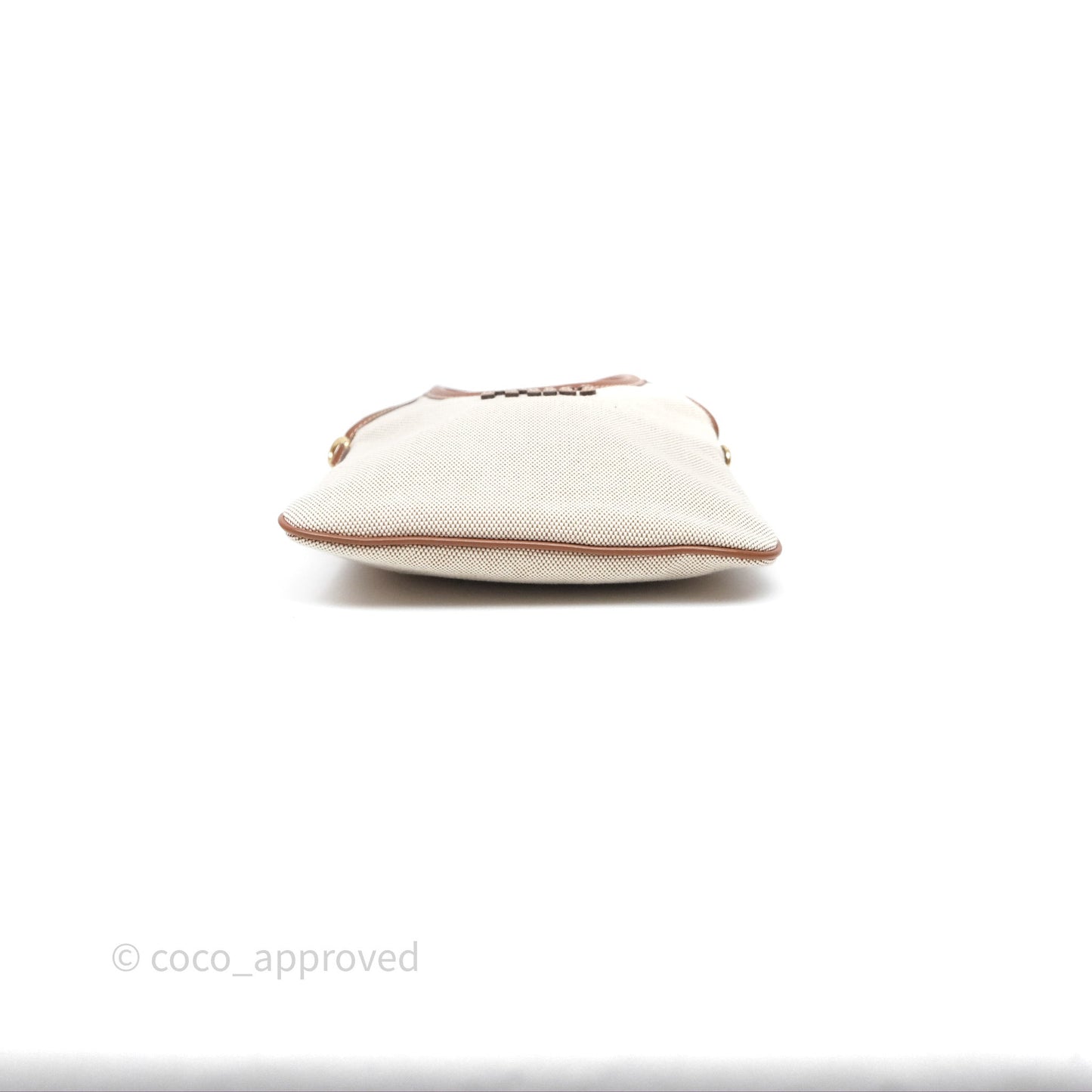 Miu Miu Mini IVY Canvas Beige/Brandy