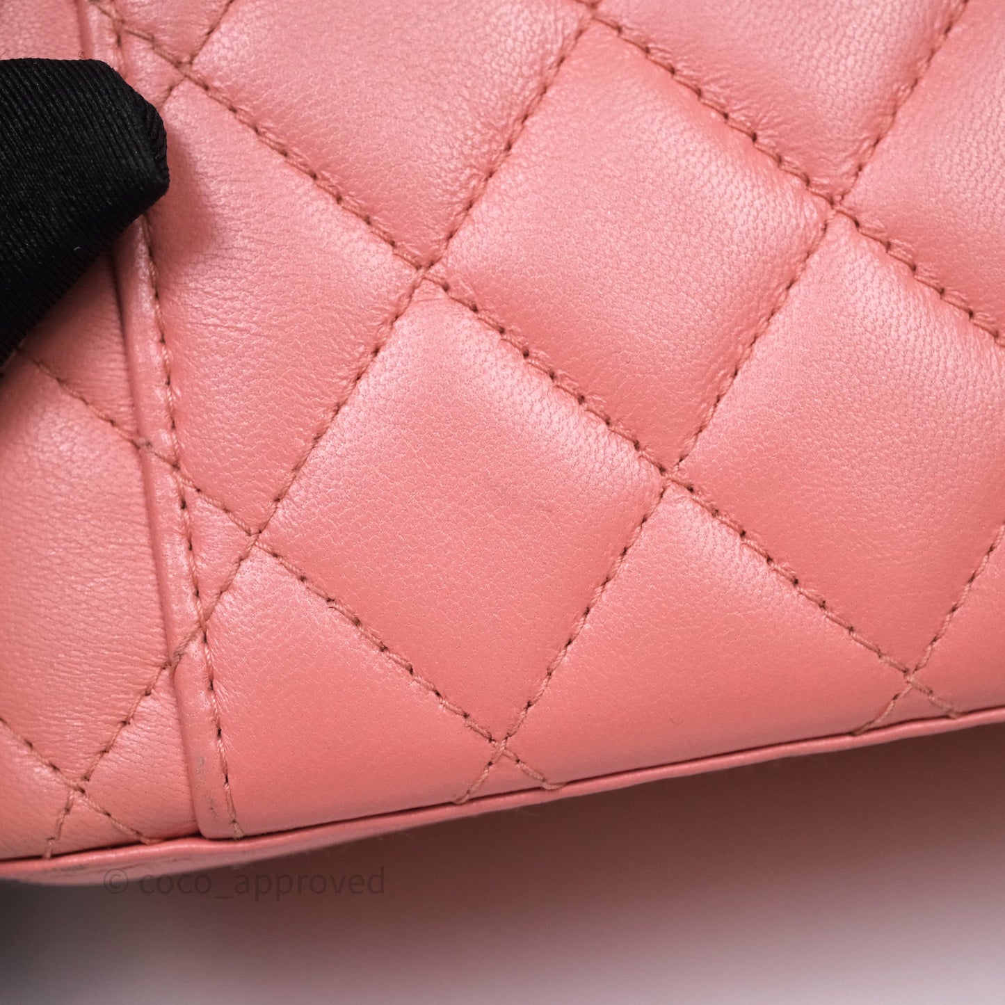 Chanel Quilted Vanity With Chain Pink Gold Hardware