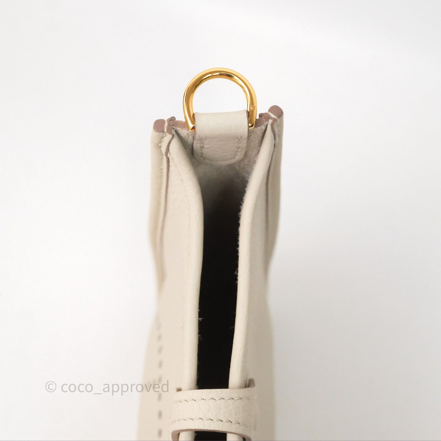 Hermès Mini Evelyne 16 Beton 8L Clemence Gold Hardware