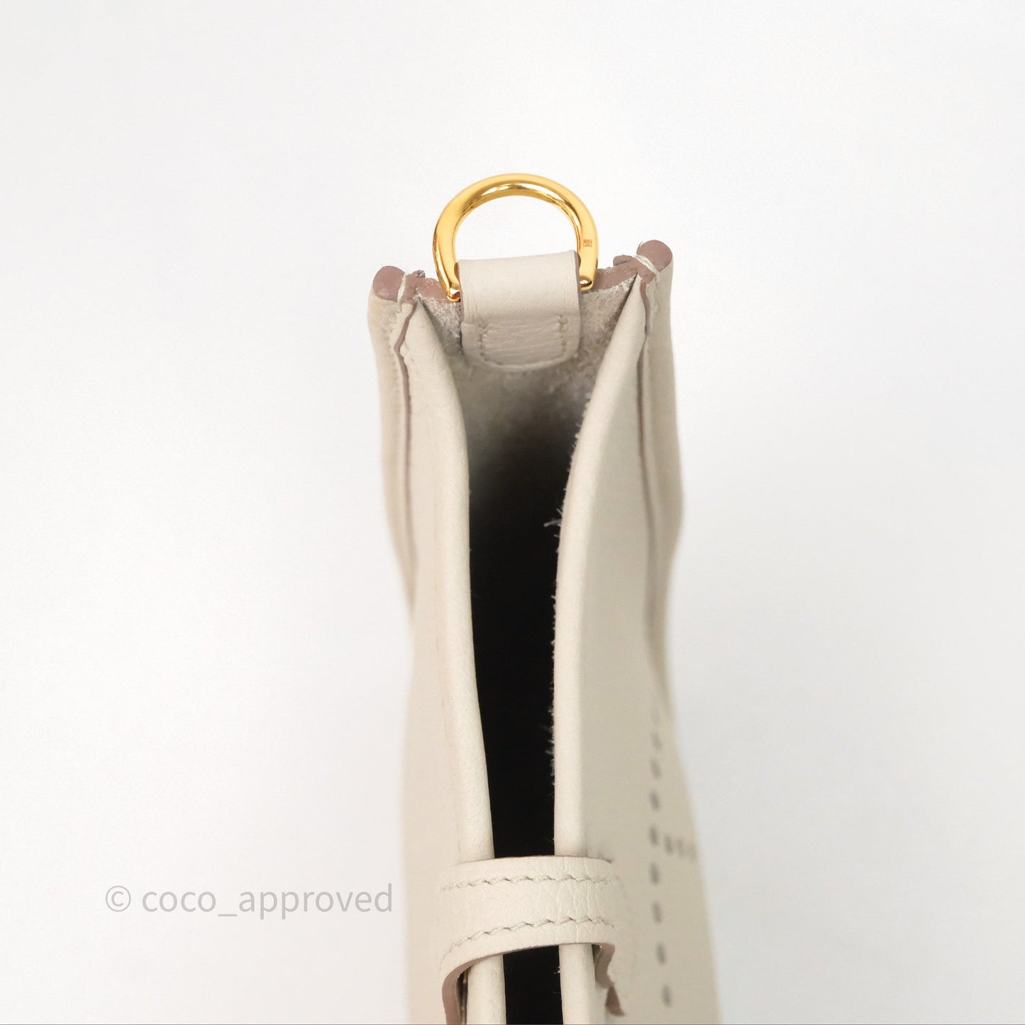 Hermès Mini Evelyne 16 Beton 8L Clemence Gold Hardware